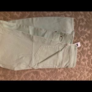 Light green skinny pants